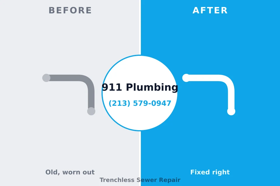 Before and after: plumbing company Darien, WI